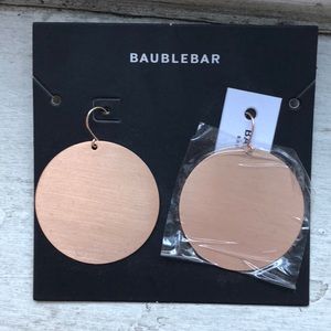 Baublebar Rose Gold Disc Earrings
